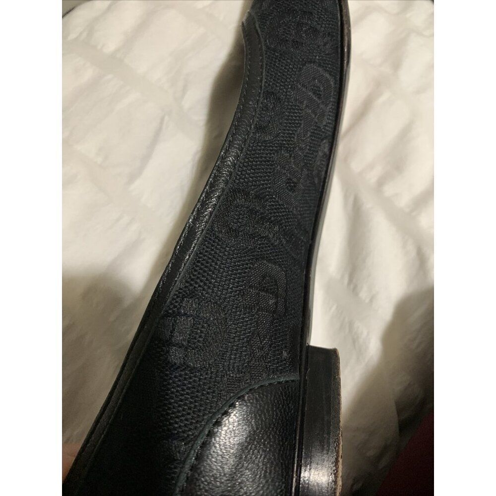 Gucci Authentic Solid Black Canvas Round Toe Ballet Flats 5 - Picture 10 of 10